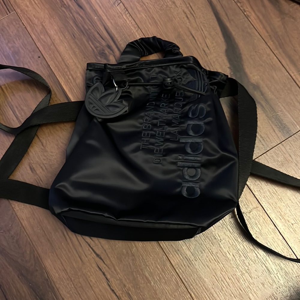 adidas Casual Style Street Style Plain Purses Logo Bucket Bags